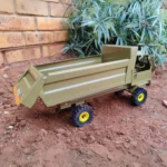 Tipper Truck 1/16 (Khaki) - Tough Metal Toys - Image 3